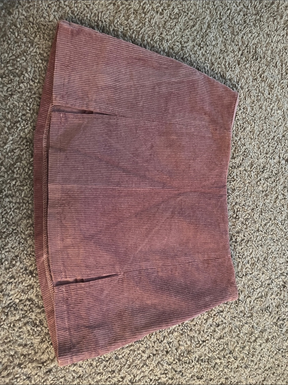 Delia’s Corduroy A-Line Mini Skirt in Dusty Rose